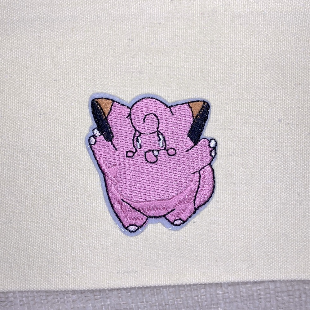 Pokémon inspired Clefairy pencil pouch or makeup bag New - Picture 2 of 4
